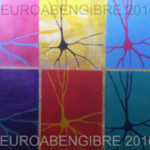 Cartel oficial de NeuroAbengibre y anagrama de las camisetas del congreso 2016